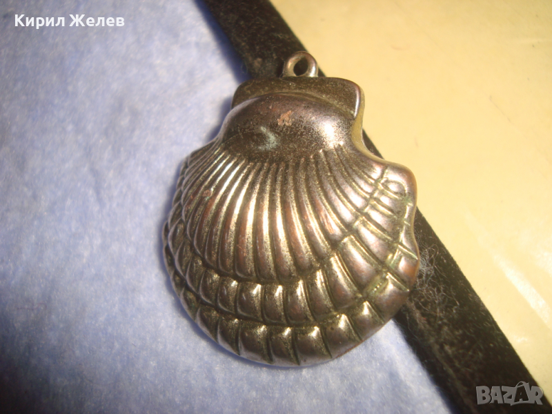 СТАР ПОСРЕБРЕН АРТ МЕДЕН АРТ ДЕКО МЕДАЛЬОН МИДА СТИЛНО БИЖУ 25326, снимка 1