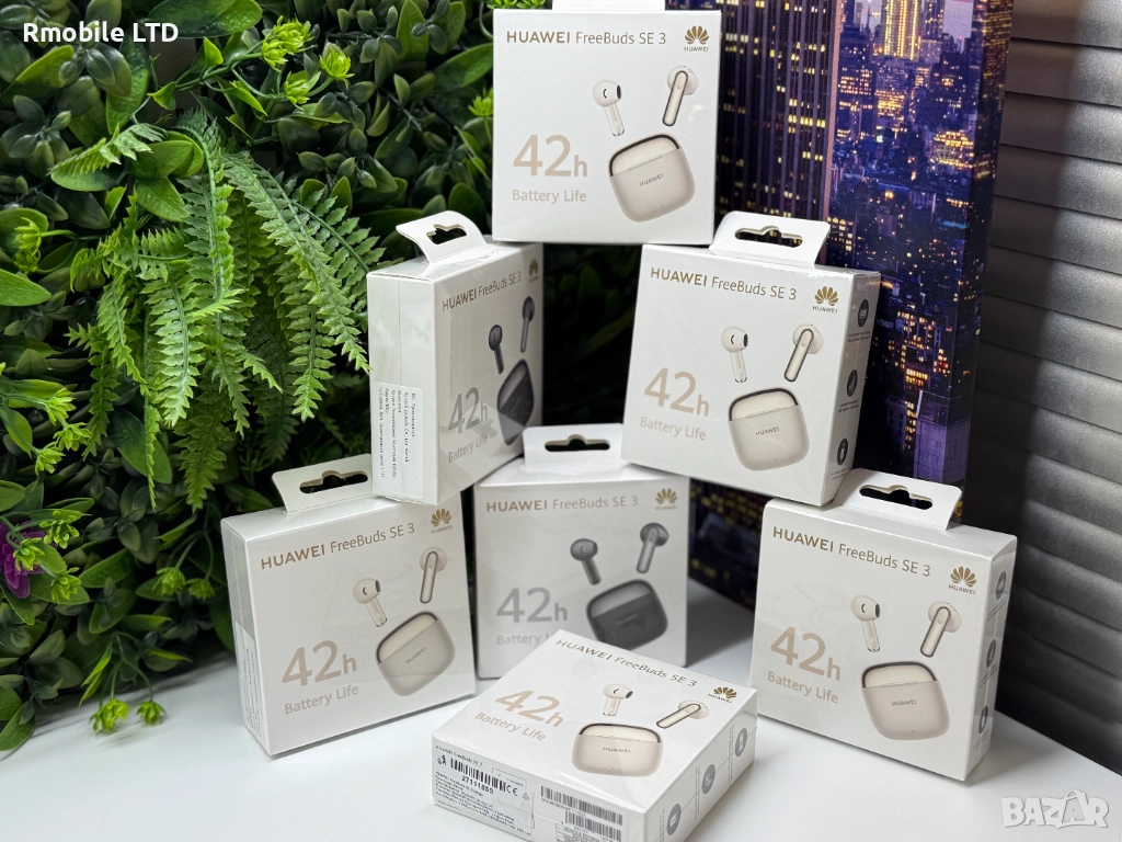 !НоВо! Huawei FreeBuds SE3 Black & Gold, снимка 1