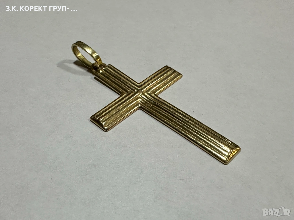 Златен кръст 14к, 3,54гр, снимка 1