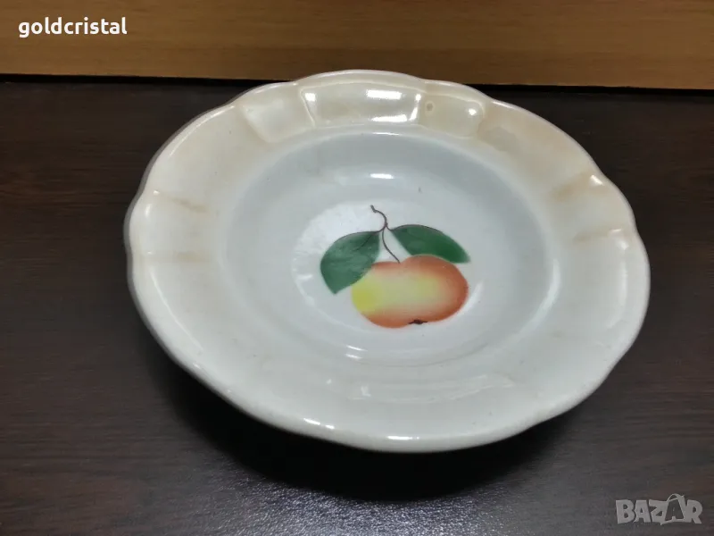 Стар български порцелан чиния , снимка 1