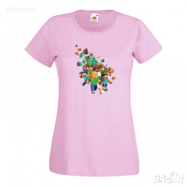 Дамска тениска Minecraft 3 майнкрафт Minecraft,Игра,Забавление,подарък,Изненада,Рожден Ден., снимка 1