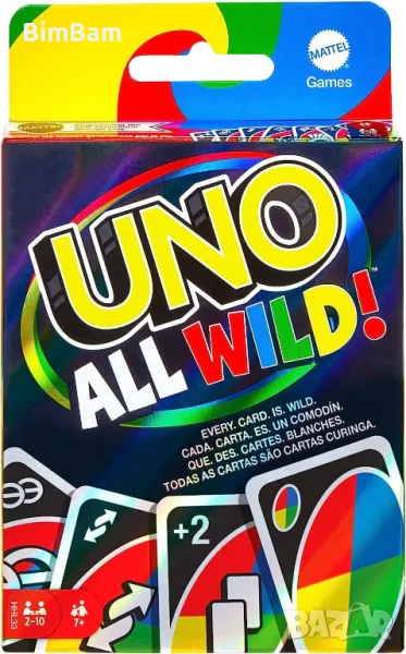 Карти за игра Uno All Wild!, снимка 1