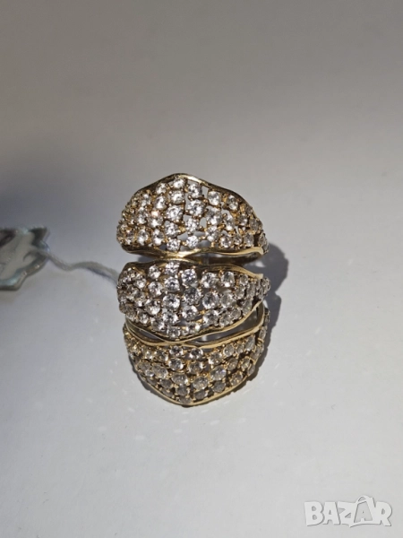 Страхотен женски пръстен 585/14к 8.89гр, снимка 1
