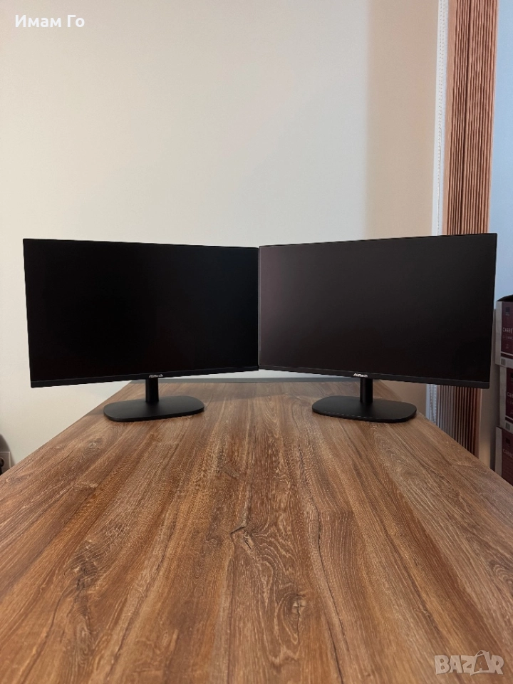 2 x Монитор 27” ASRock Challenger CL27FF – 90LXA090-A0E0A0N – отличен избор за гейминг или офис, снимка 1