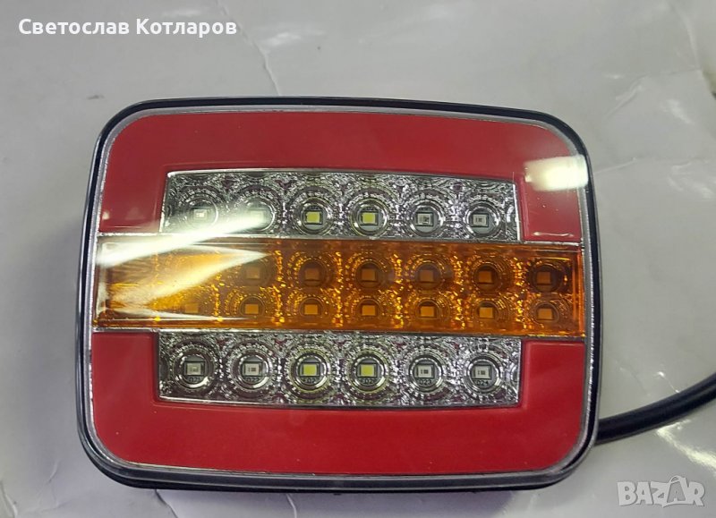 стоп диоден малък 12 волта лед платформи пътна помощ ивеко дейли мерцедес спринтер, снимка 1