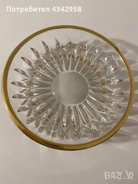 Чиния Cristal Gold , снимка 1