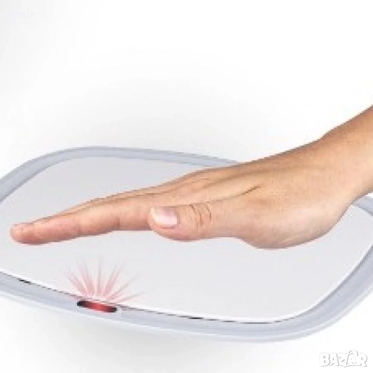 Кош за отпадъци със сензор 12 L - бял, снимка 1