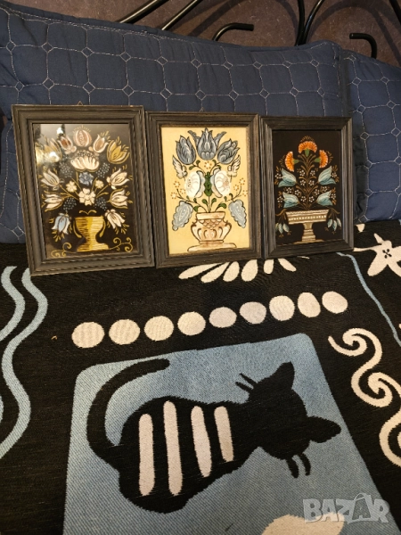 Картини върху стъкло дървени рамки , снимка 1