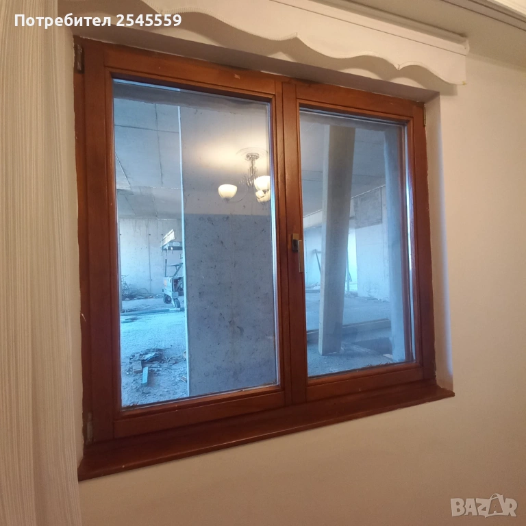 Дървена дограма със стъклопакет 130х150 см., снимка 1