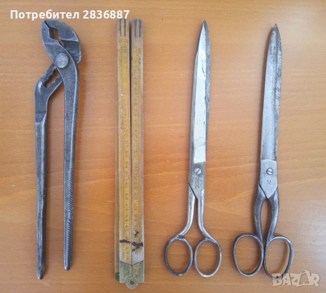 Стари инструменти и шивашки ножици., снимка 1