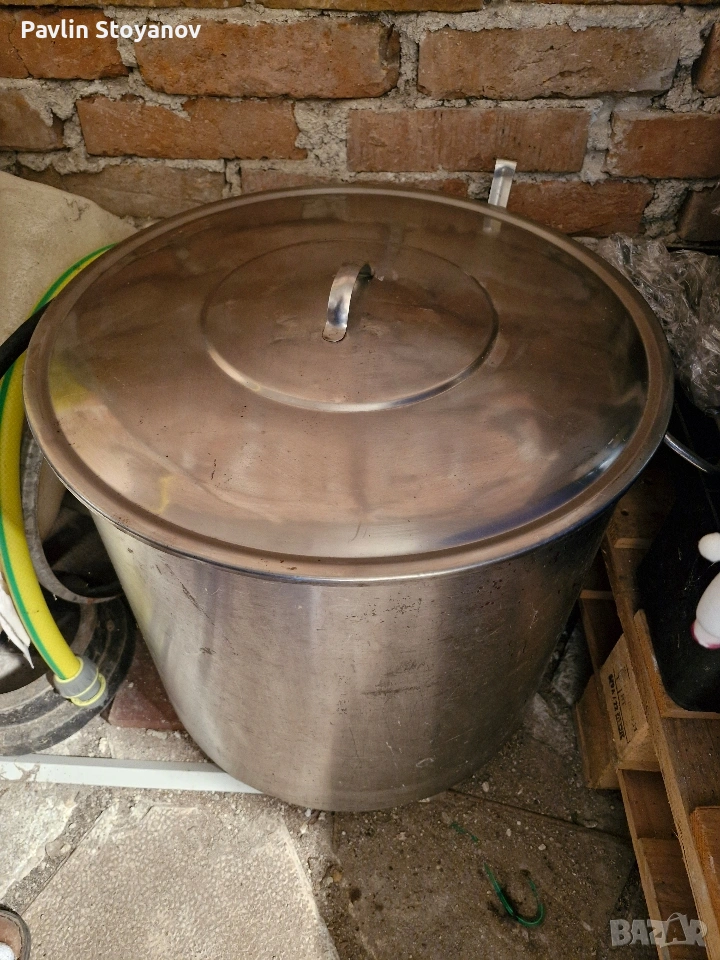 Перфектен казан 80л.на Хром Силистра от 80те години , снимка 1