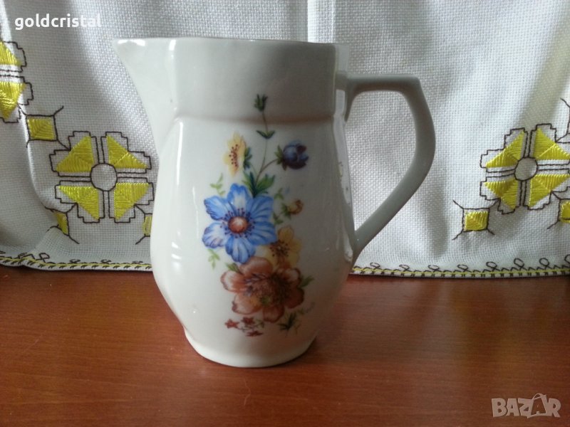 Стар български порцелан кана , снимка 1