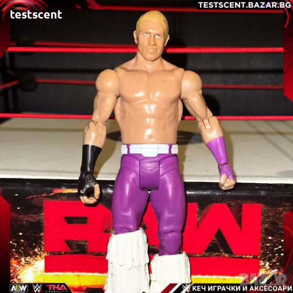 Екшън фигура WWE Tyler Breeze тайлър брийз Basic Mattel играчка figure лилав, снимка 1