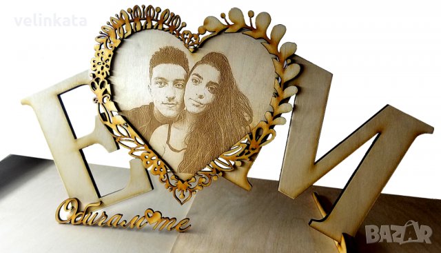 Гравирана снимка подарък за юбилей рожден ден кръщене или др пововд, снимка 4 - Декорация за дома - 32550283