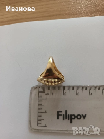 Златни руски обици, пръстен и гривна от естествени перли и злато, снимка 13 - Колиета, медальони, синджири - 53658848