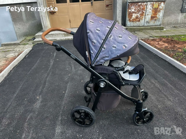 ​🌟 ТОП Състояние! Комбинирана количка 2 в 1 ROAN ESSO RACCOON 🦝 и ПОДАРЪК кошница за автомобил, снимка 5 - Детски колички - 53760732