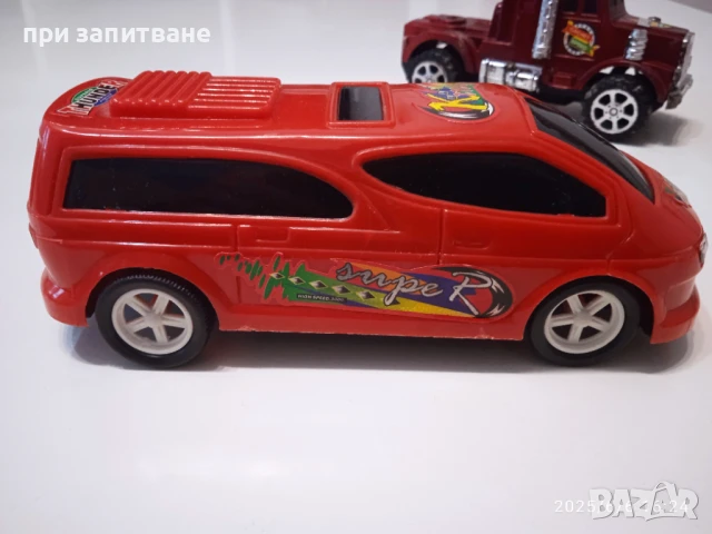 2 бр. китайски играчки, камион и ван, 14-16 см., снимка 2 - Коли, камиони, мотори, писти - 50575798