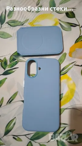 Магнитен калъф за Iphone 16 със свалящ се портфейл, снимка 1