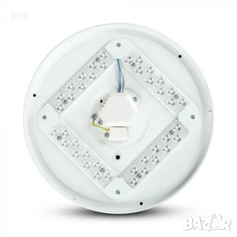 LED плафон кръгъл/матов 12W 3в1 VT-8412 V-TAC бял, снимка 3 - Полилеи - 48660301