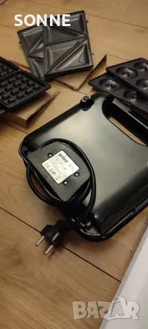 Немски сандвич мейкър/грил преса Prinz 4 в 1, 800 W , снимка 2 - Тостери - 48435090