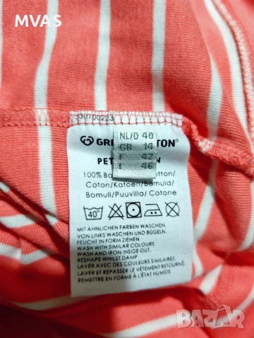 Нова дамска дълга памучна туника L размер коралово бяла, снимка 3 - Туники - 51068331