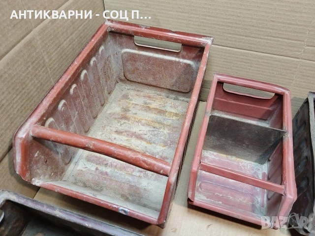 Комплект 6 Броя Стари Соц Метални Кутий За Инструменти / НОМЕР 696., снимка 4 - Антикварни и старинни предмети - 53486302