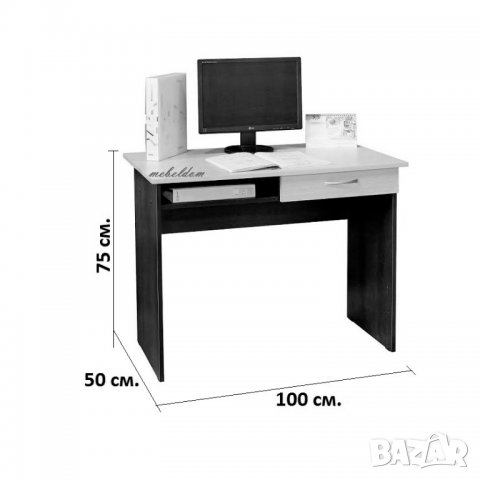 Бюро 100см. с чекмедже(код-1096), снимка 3 - Бюра - 35813723