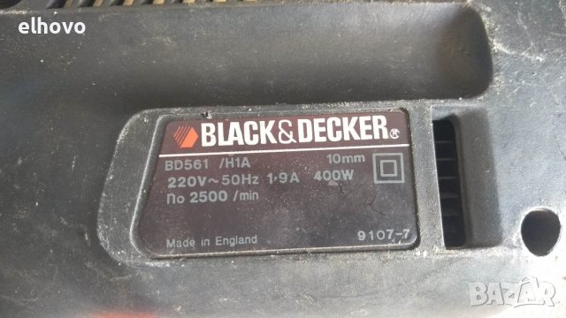 Бормашина Black&Decker BD561, снимка 7 - Бормашини - 39671677