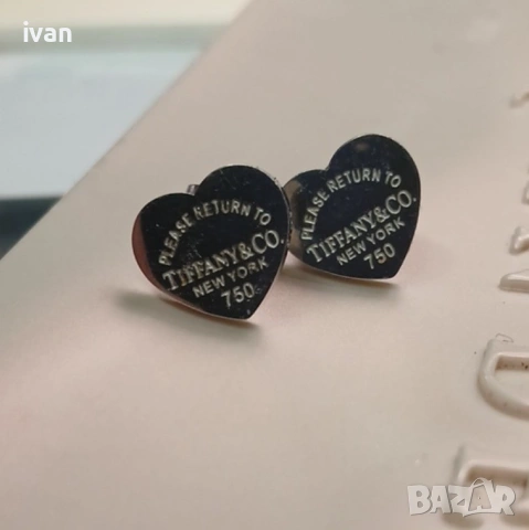 колие и обеци Tiffani 18к позлата в кутия , снимка 7 - Колиета, медальони, синджири - 53344059