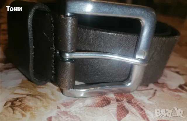 Мъжки Колан Изцяло от Естествена Кожа като Нов 110см , снимка 3 - Колани - 50953670