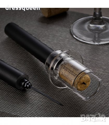 2904 Сет за вино от тирбушон с въздух, резачка, тапа с вакуум и наливник, снимка 11 - Други - 34266140