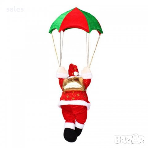 Летящ Дядо Коледа с парашут, снимка 3 - Други стоки за дома - 38807206