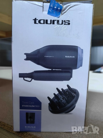 Сешоар за пътуване Studio Glow 1500 – 1400W, сгъваем, двоен волтаж, 2 скорости