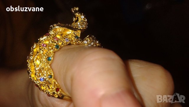 Пръстен Паун, снимка 3 - Пръстени - 41512157