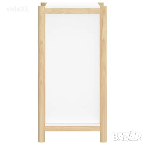 vidaXL Сайдборд, бял, 62x38x75 см, инженерно дърво, снимка 6 - Бюфети - 56147248