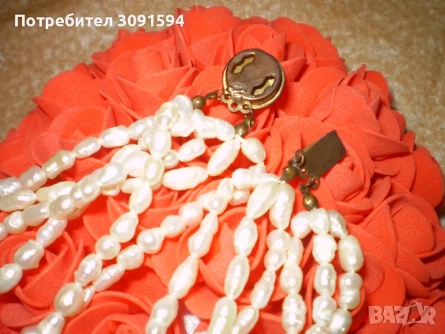 Огърлица от сладковадни    култивирани перли с 6 реда, снимка 4 - Колекции - 49491649