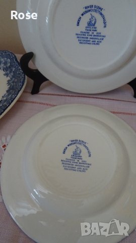 Чинии за допълване  Wedgwood  enoch Tunstall LTD England в синьо бяло.                              , снимка 9 - Чинии - 42734598