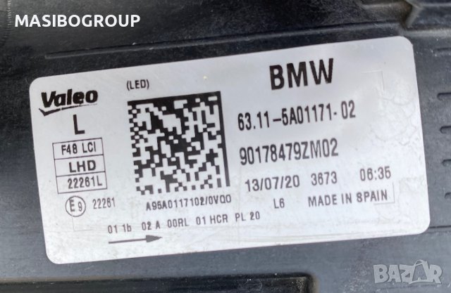 Фарове BMW LED фар за Бмв Х1 Ф48 фейс Bmw X1 F48 LCI, снимка 15 - Части - 41577470