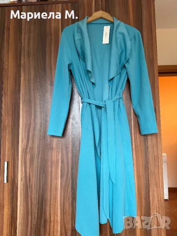 Нов! Лек Костюм, манто с панталон, М, made in Italy