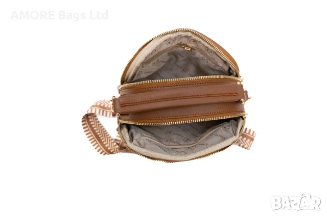 Ежедневна дамска чанта AMORE Camilla - Tan, снимка 7 - Чанти - 50659841