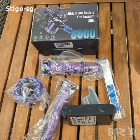 Усилена Батерия за Dyson V6 (8000mAh) + Пълен Комплект Нови Филтри и Четка
