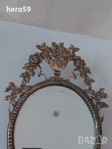 Сребърно настолно огледало (сребро 800), снимка 4 - Други - 39474413