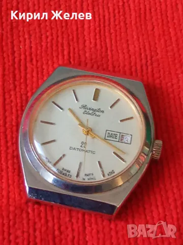 RIVINGTON ELECTRA 23 DATOMATIC МАРКОВ ПОЗЛАТЕН МЕХАНИЧЕН ЧАСОВНИК РАБОТЕЩ ХОНГ КОНГ ШВЕЙЦАРИЯ 37123, снимка 15 - Мъжки - 40197980