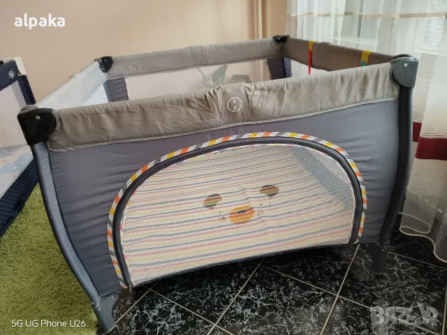 Квадратна бебешка кошара за игра Wunderkid (размери 100 х 100 х 75 см), снимка 2 - Кошарки - 56227497