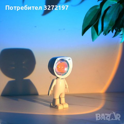 LED прожекторна лампа астронавт,слънчев залез,USB +акумулаторна батерия, снимка 5 - Настолни лампи - 40900006