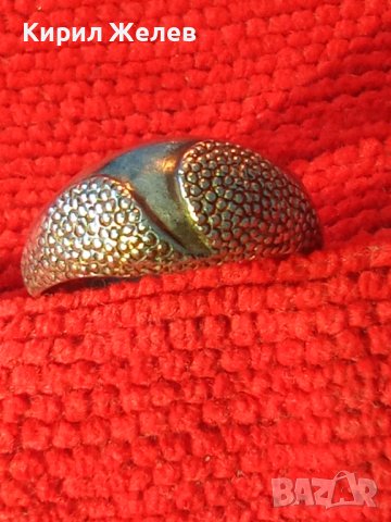 КРАСИВО СТИЛНО ОРНАМЕНТИРАН СРЕБЪРЕН ВИНТИДЖ ПРЪСТЕН ОКСИДИРАНО СРЕБРО 900 МАЙСТОРСКА РАБОТА 38759