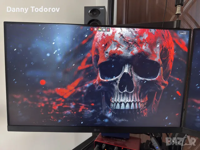 Геймърски монитор LG UltraGear 24GN600-B (24", 144Hz, 1ms IPS) – Пълен комплект