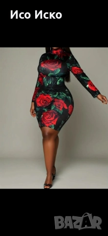 Дамска модерна рокля , снимка 3 - Рокли - 52030230