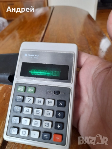 Стар калкулатор Sanyo CX-8136, снимка 4 - Други ценни предмети - 51682055