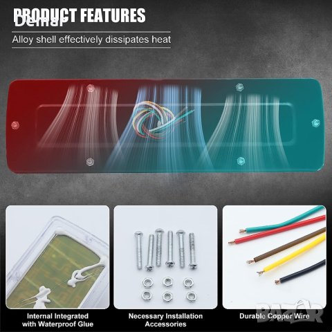 LED задни светлини за камиони Спирачна светлина за камиони 24V, снимка 2 - Аксесоари и консумативи - 41717446